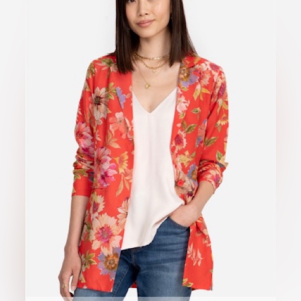 Johnny Was Fyson Floral Blazer Jacket